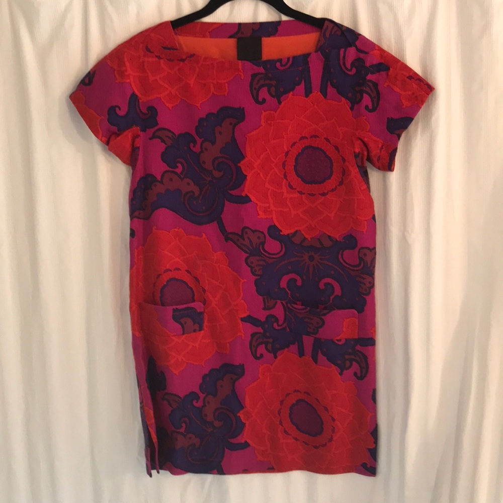 Biba size 40 colorful shift dress